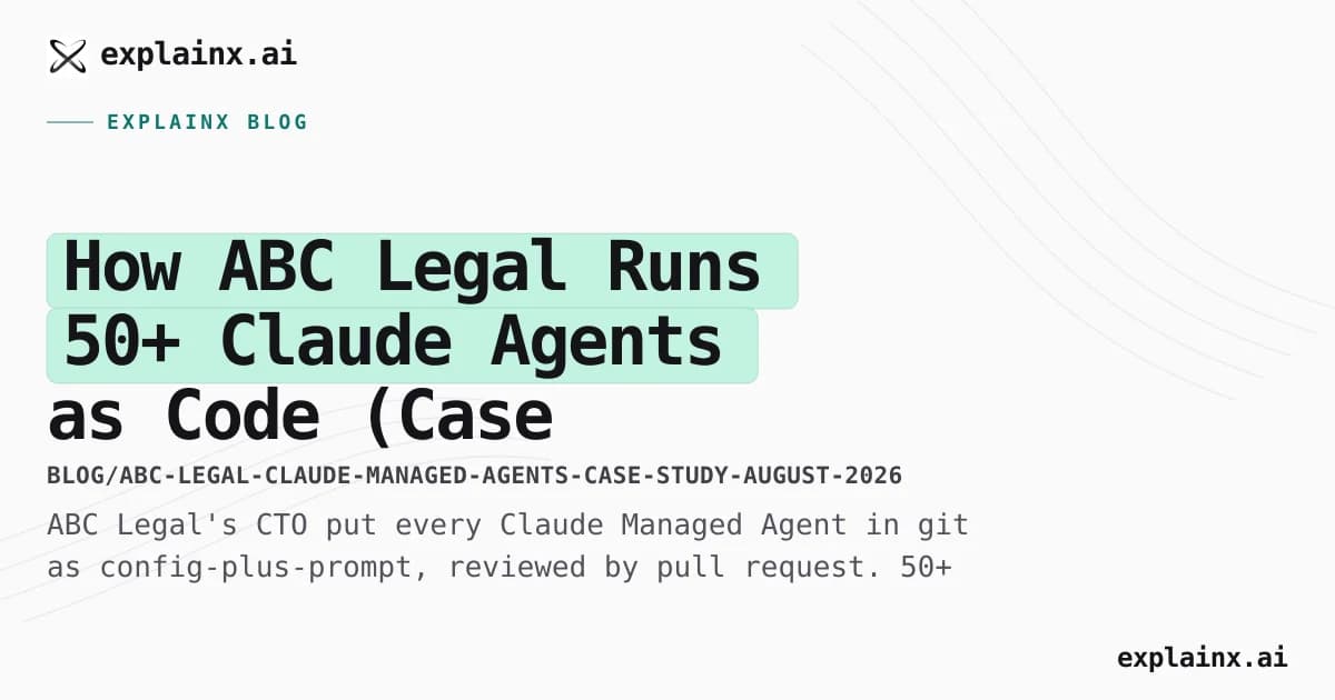 How ABC Legal Runs 50+ Claude Agents as Code (Case Study)