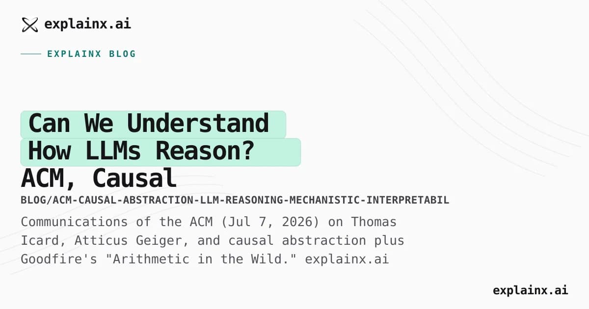 Can We Understand How LLMs Reason? — ACM, Causal Abstraction, and J-Space
