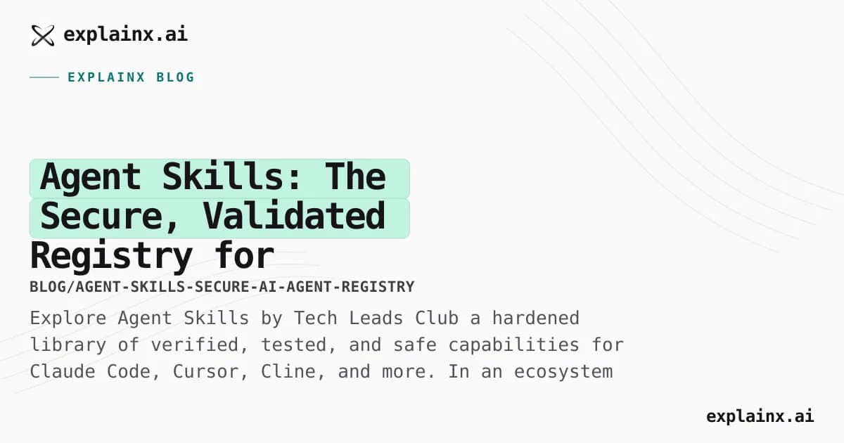 Agent Skills: The Secure, Validated Registry for Professional AI Coding Agents