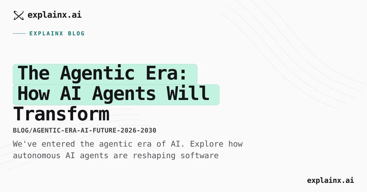 The Agentic Era: How AI Agents Will Transform Everything (2026-2030)