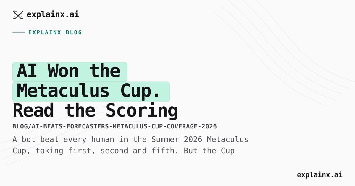 AI Won the Metaculus Cup. Read the Scoring Rules Before You Update