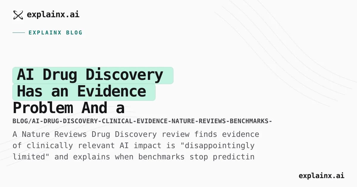 AI Drug Discovery Has an Evidence Problem — And a Benchmark Lesson for Everyone Else