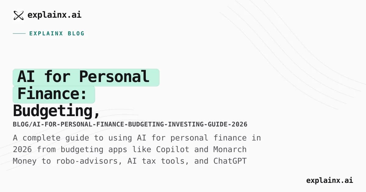 AI for Personal Finance: Budgeting, Investing, and the Tools That Actually Help (2026)