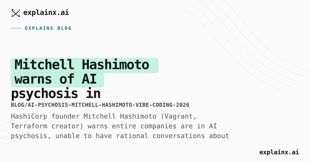 Mitchell Hashimoto warns of AI psychosis in software companies: vibe coding fatigue and the Cursor generation