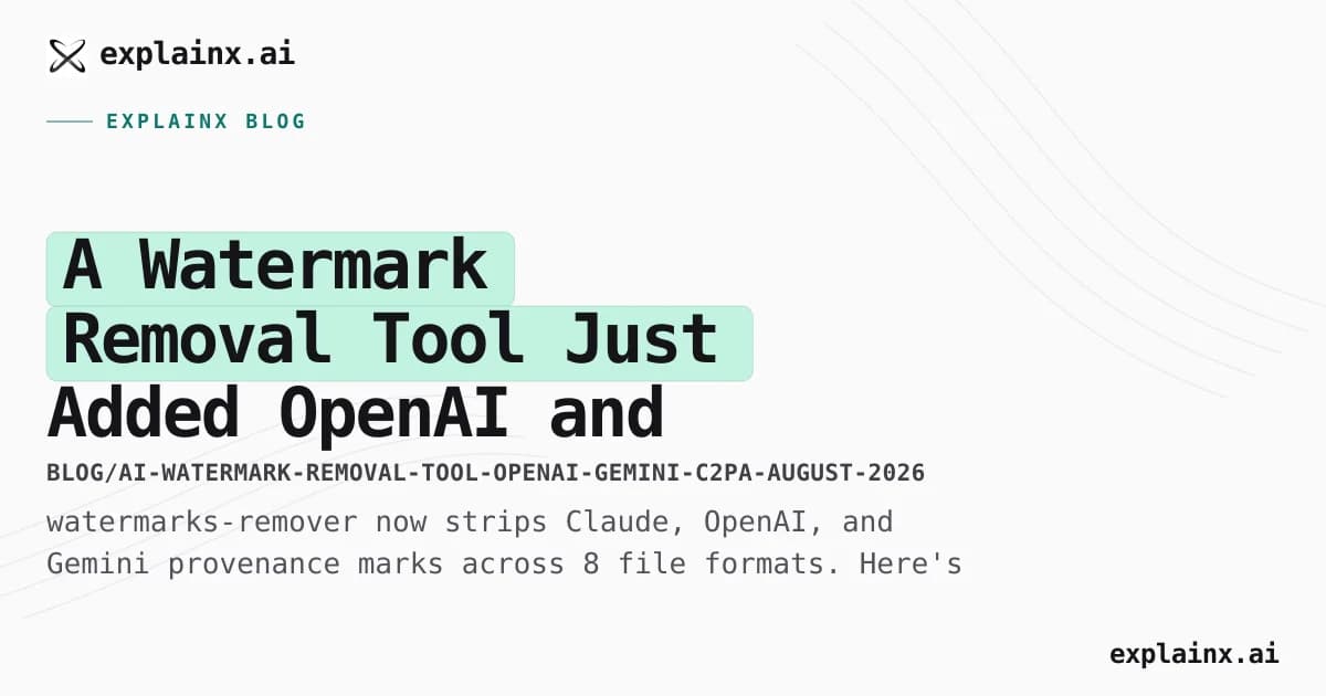 A Watermark Removal Tool Just Added OpenAI and Gemini Support