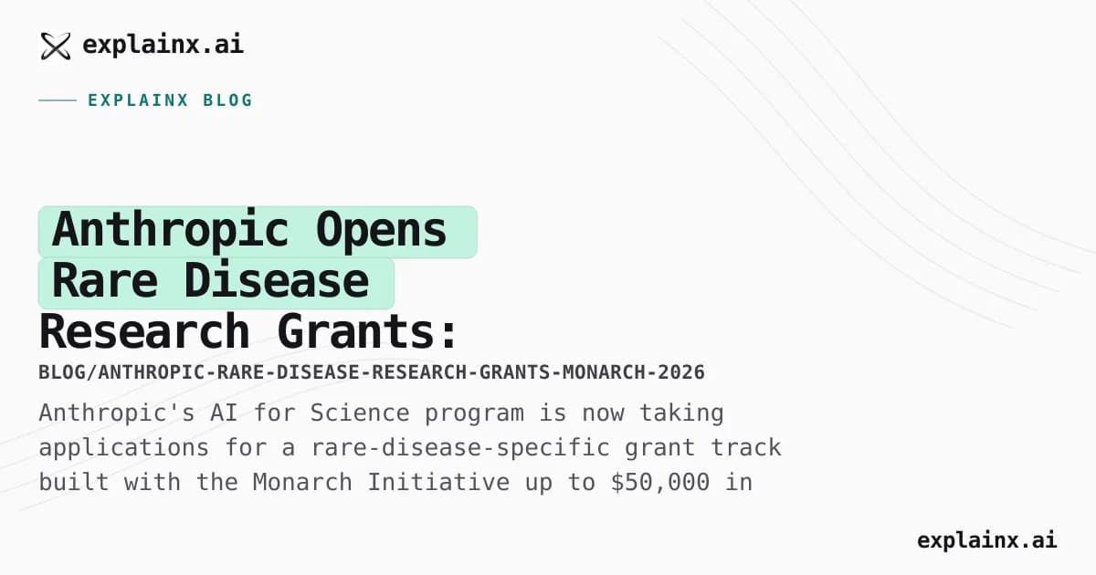 Anthropic Opens Rare Disease Research Grants: $50K in Claude Credits, Two Tracks