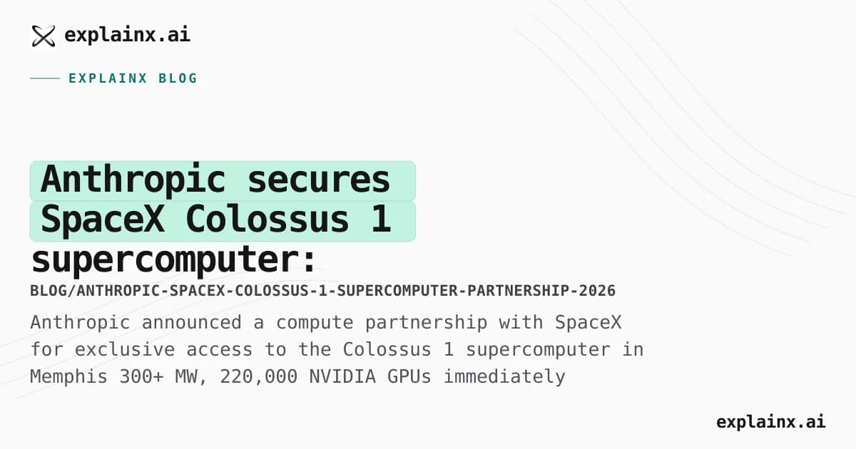 Anthropic secures SpaceX Colossus 1 supercomputer: rate limits doubled, peak-hour cuts removed