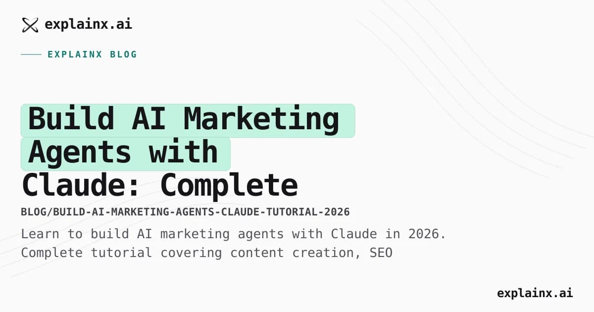 Build AI Marketing Agents with Claude: Complete Tutorial【2026】