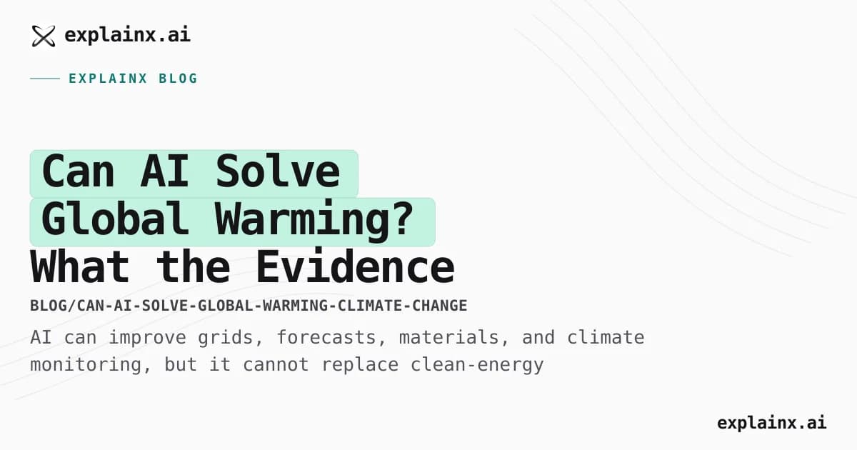 Can AI Solve Global Warming? What the Evidence Says
