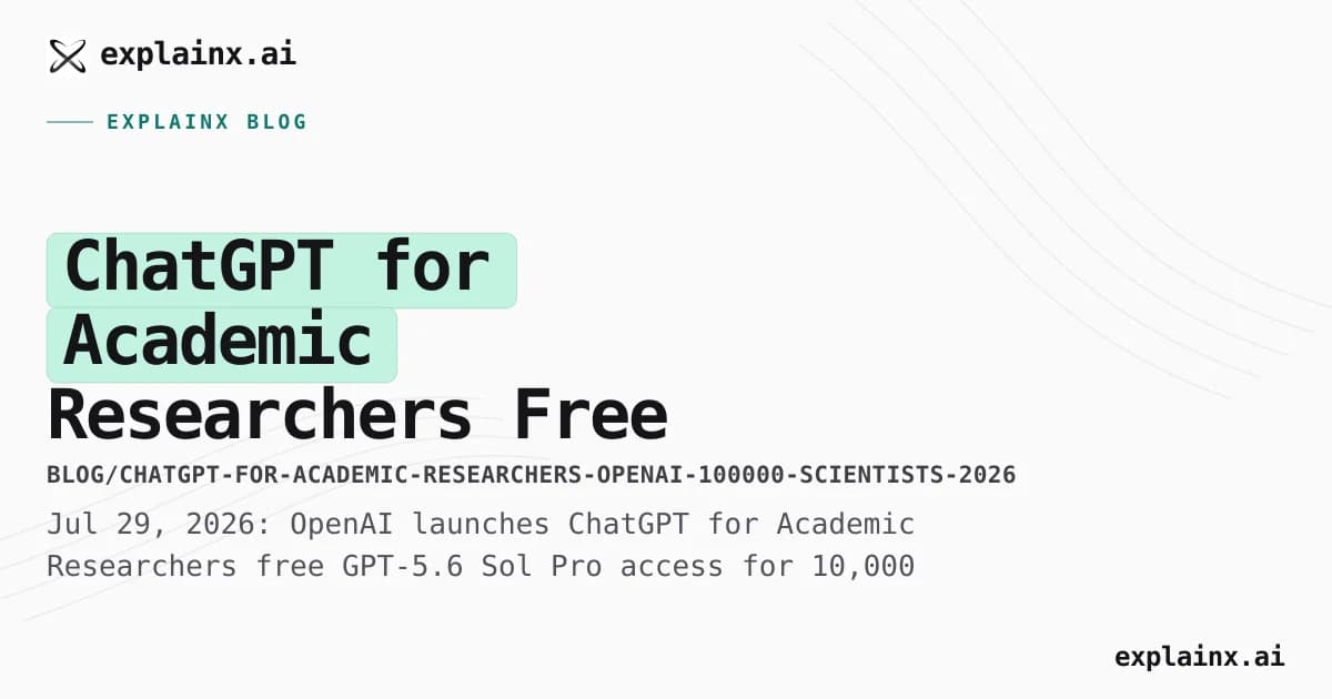 ChatGPT for Academic Researchers — Free GPT-5.6 Sol Pro for Scientists