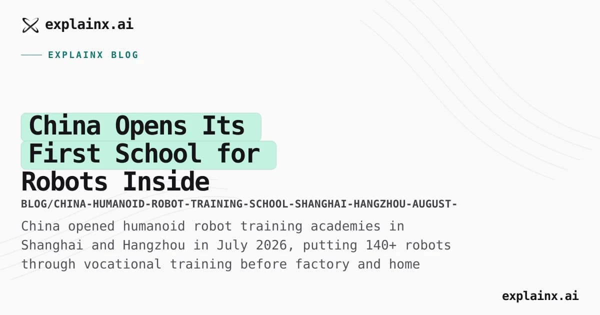 Illustration for China Opens Its First School for Robots — Inside the Humanoid Training Academies