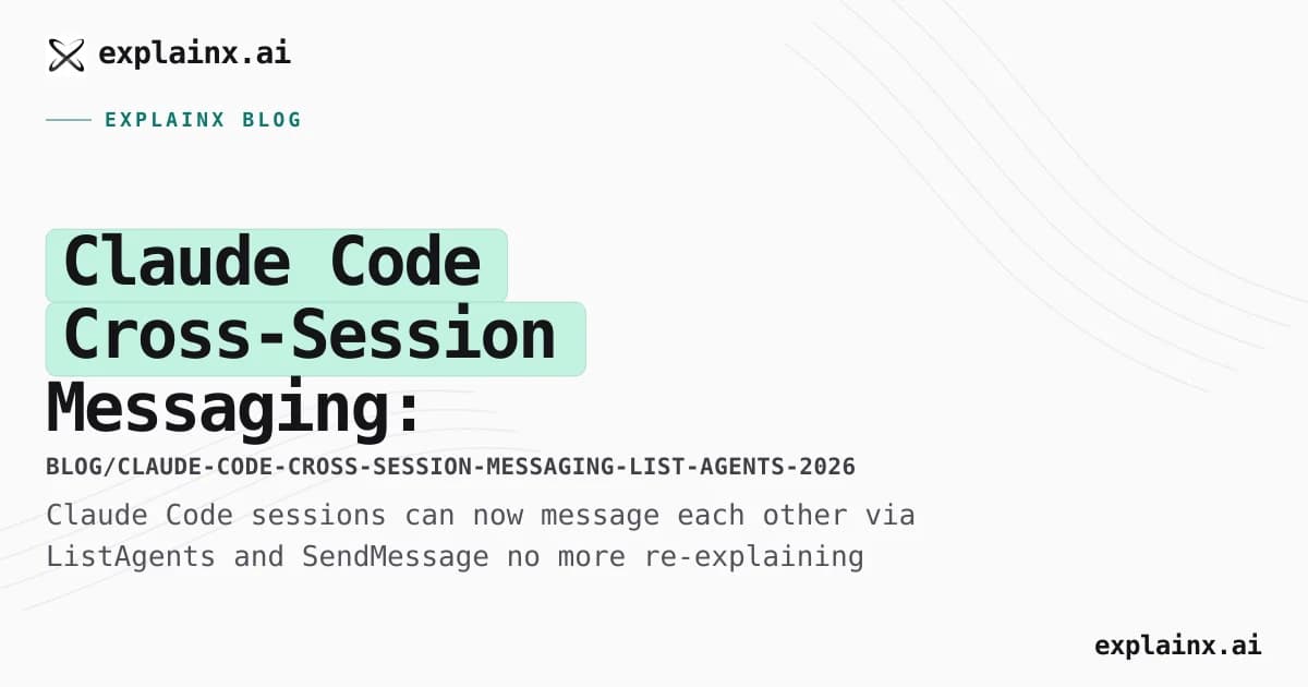 Claude Code Cross-Session Messaging: Sessions Can Now Talk to Each Other