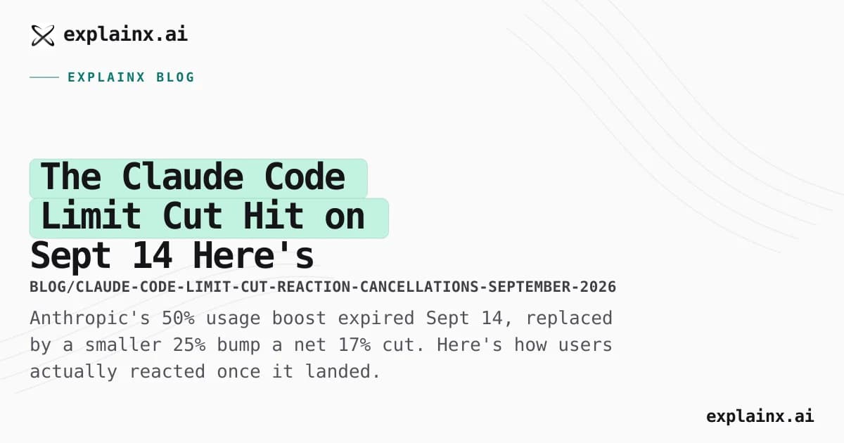 The Claude Code Limit Cut Hit on Sept 14 — Here's How Users Actually Reacted