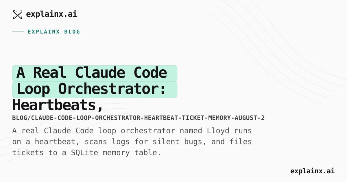 A Real Claude Code Loop Orchestrator: Heartbeats, Tickets, and Silent Bugs