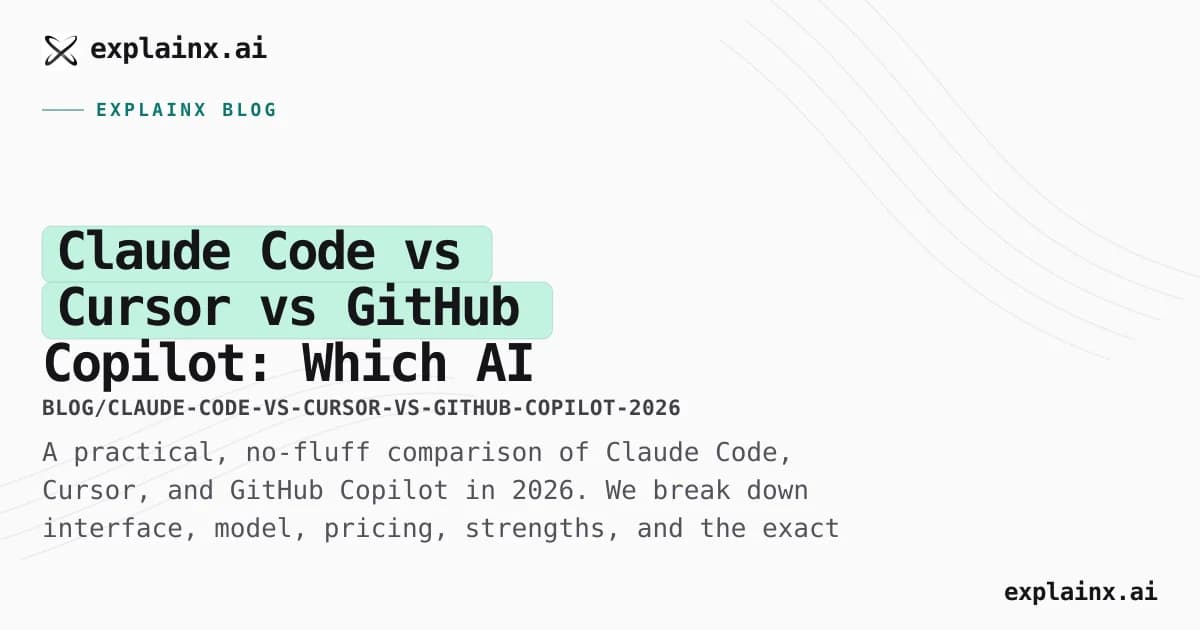 Claude Code vs Cursor vs GitHub Copilot: Which AI Coding Tool is Right for You?