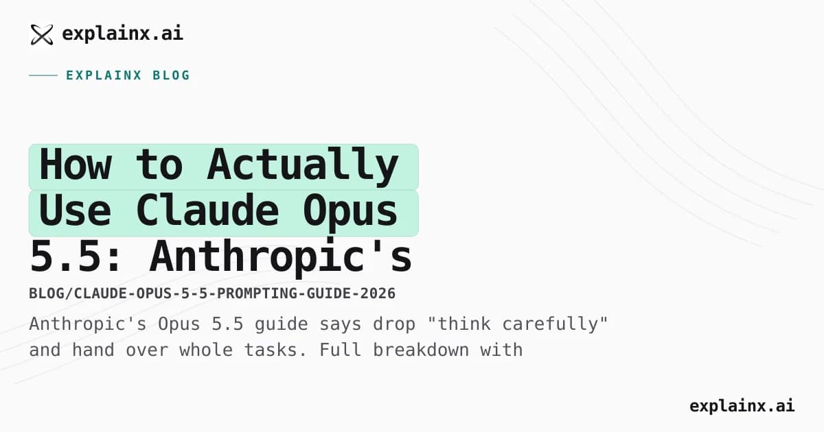 How to Actually Use Claude Opus 5.5: Anthropic's Own Prompting Playbook