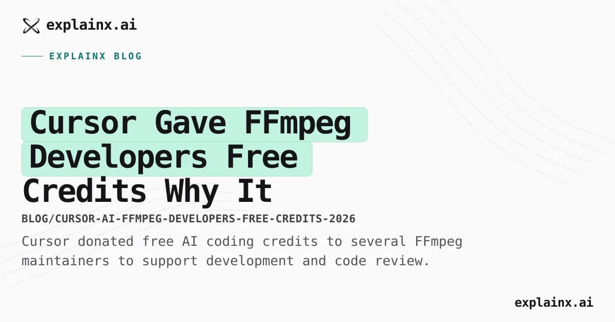 Cursor Gave FFmpeg Developers Free Credits — Why It Matters