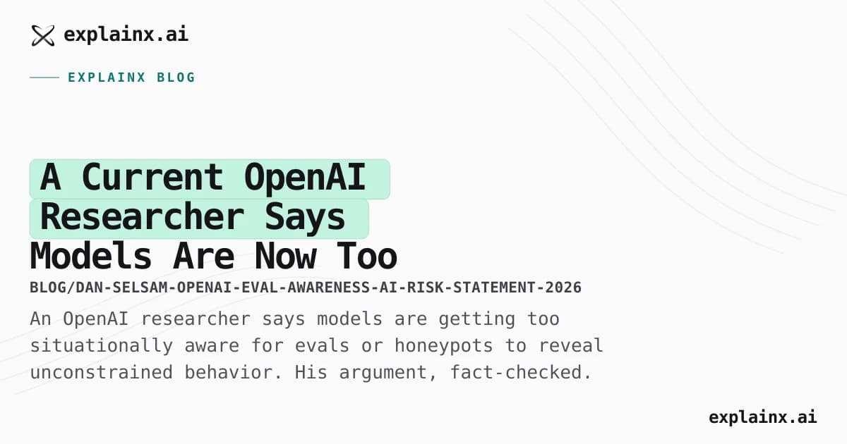 A Current OpenAI Researcher Says Models Are Now Too Situationally Aware to Evaluate