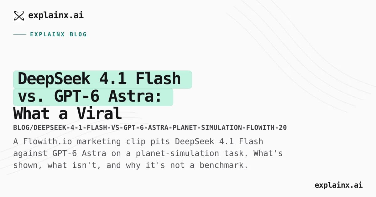 DeepSeek 4.1 Flash vs. GPT-6 Astra: What a Viral Planet-Simulation Demo Actually Shows