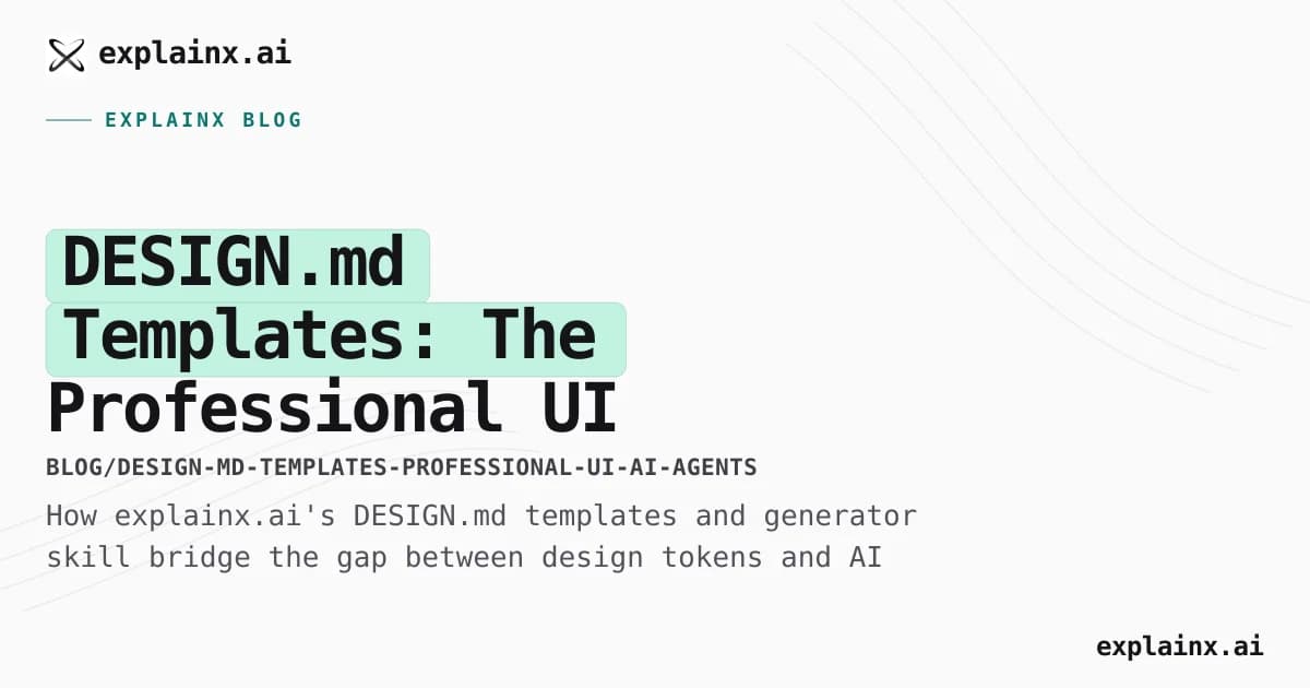 DESIGN.md Templates: The Professional UI Blueprint for AI Agents
