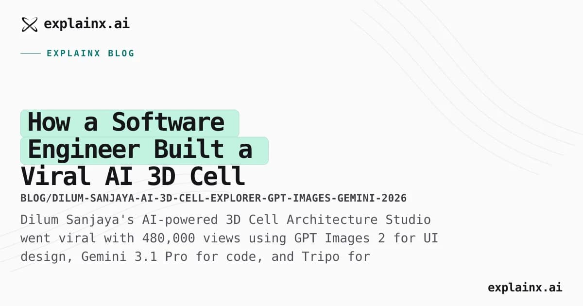 How a Software Engineer Built a Viral AI 3D Cell Explorer with GPT Images 2 and Gemini