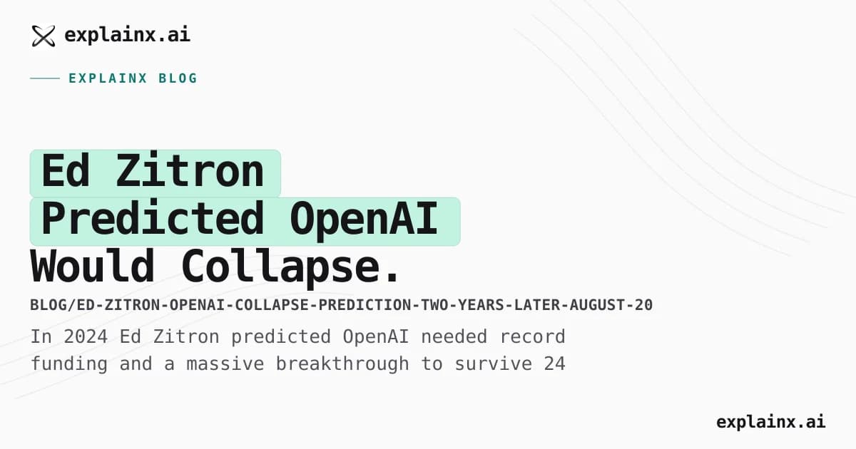 Ed Zitron Predicted OpenAI Would Collapse. Two Years Later: Score It