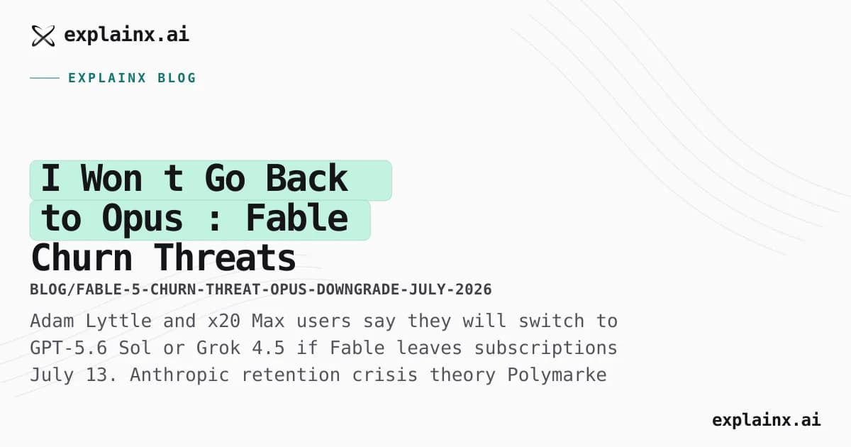“I Won’t Go Back to Opus”: Fable Churn Threats Before July 13 Credits Cliff