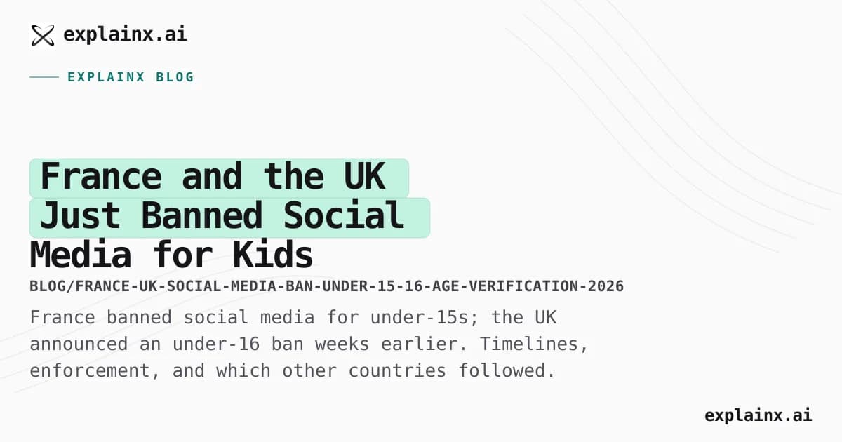 France and the UK Just Banned Social Media for Kids — What Actually Changes
