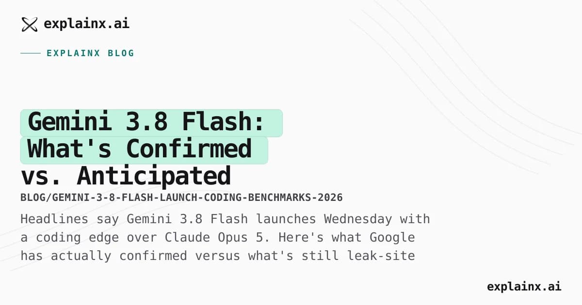 Gemini 3.8 Flash: What's Confirmed vs. Anticipated About the Coding Claims
