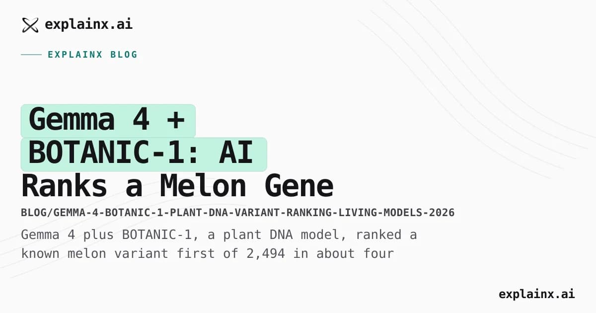 Gemma 4 + BOTANIC-1: AI Ranks a Melon Gene Variant First of 2,494