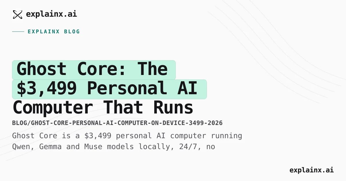 Ghost Core: The $3,499 Personal AI Computer That Runs Models On Device