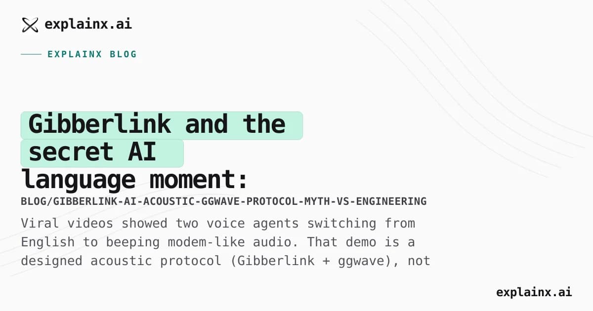 Gibberlink and the “secret AI language” moment: ggwave, hackathons, and what is actually going on