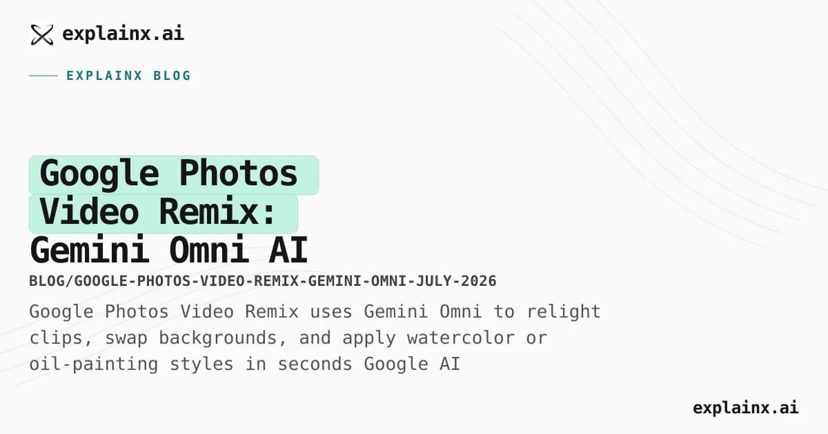 Google Photos Video Remix: Gemini Omni AI Video Editing in the Create Tab