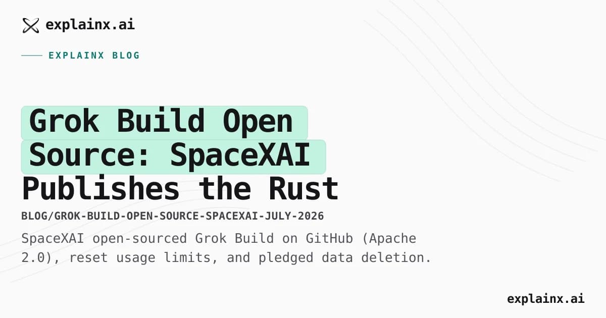 Grok Build Open Source: SpaceXAI Publishes the Rust Coding Agent Harness