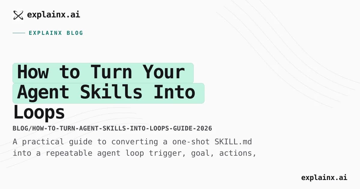 How to Turn Your Agent Skills Into Loops (Step-by-Step Guide)
