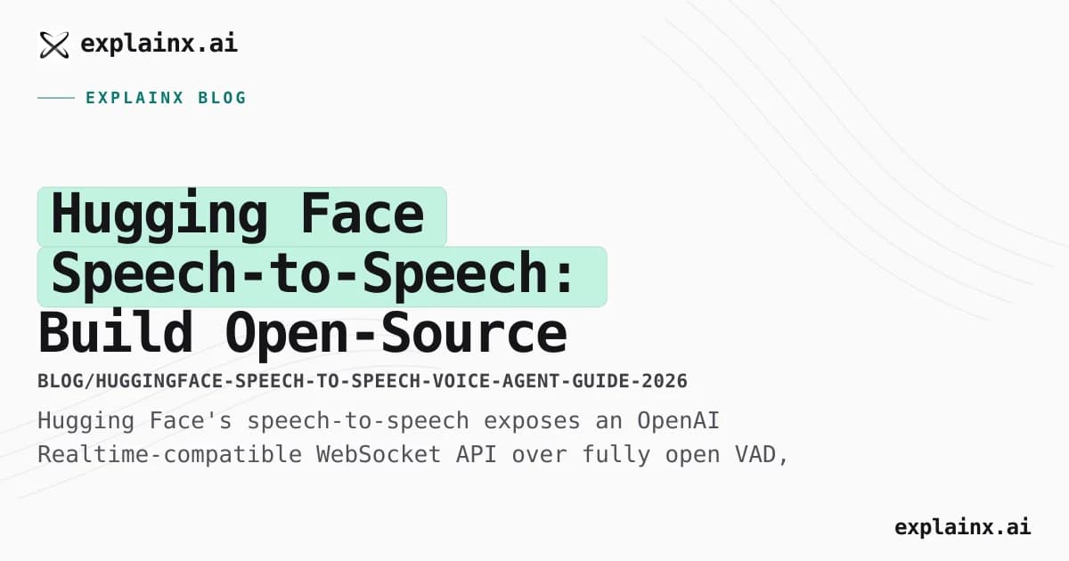 Hugging Face Speech-to-Speech: Build Open-Source Voice Agents