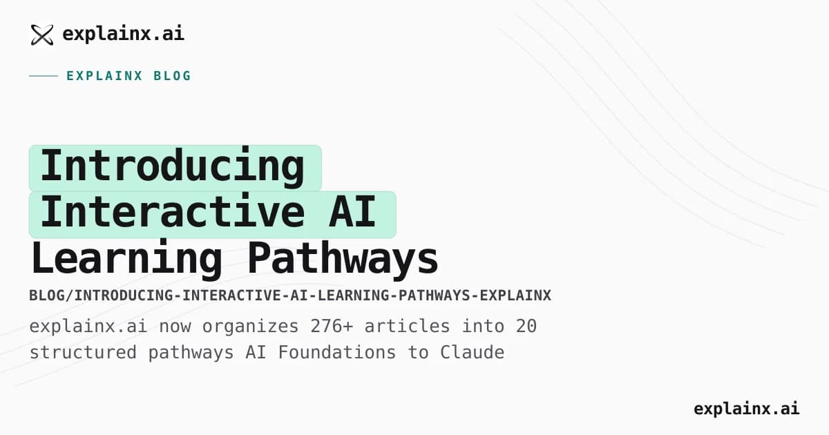 Introducing Interactive AI Learning Pathways on explainx.ai