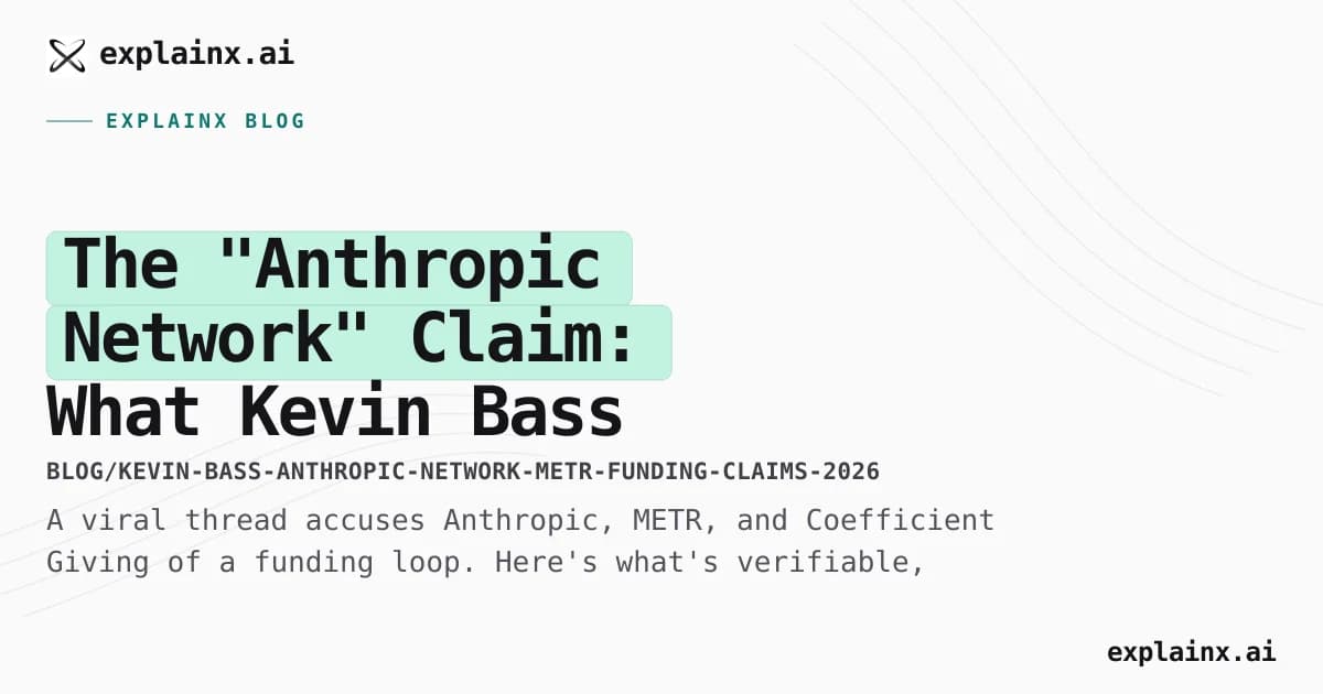 The "Anthropic Network" Claim: What Kevin Bass Alleges, Fact-Checked