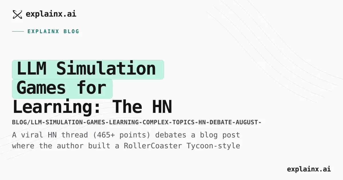 LLM Simulation Games for Learning: The HN Debate on "ChipTycoon"