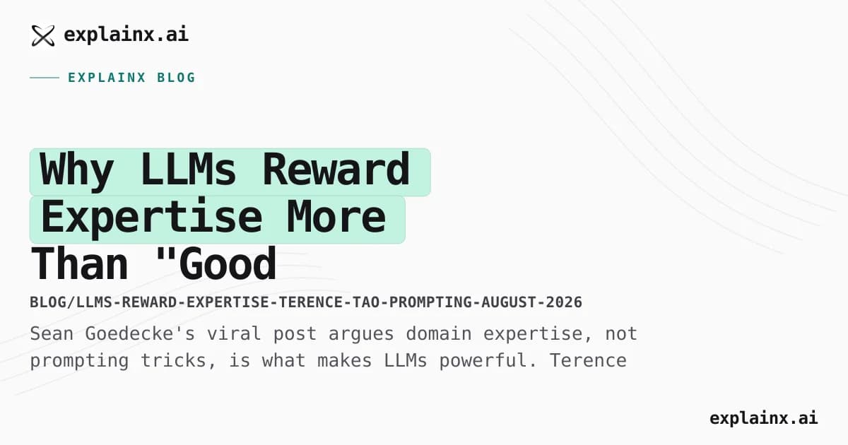 Why LLMs Reward Expertise More Than "Good Prompting"