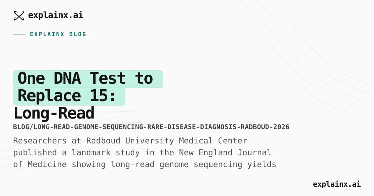 One DNA Test to Replace 15: Long-Read Sequencing and the Future of Rare Disease Diagnosis