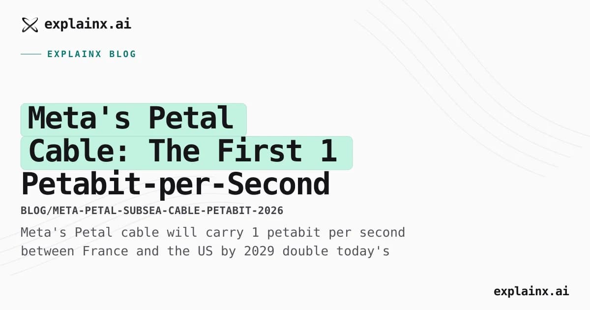 Meta's Petal Cable: The First 1 Petabit-per-Second Transatlantic Link