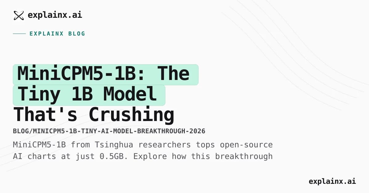MiniCPM5-1B: The Tiny 1B Model That's Crushing 2B+ AI Models