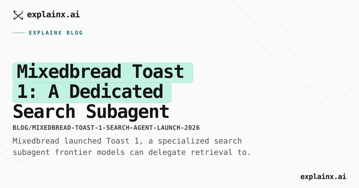 Mixedbread Toast 1: A Dedicated Search Subagent for Frontier Models