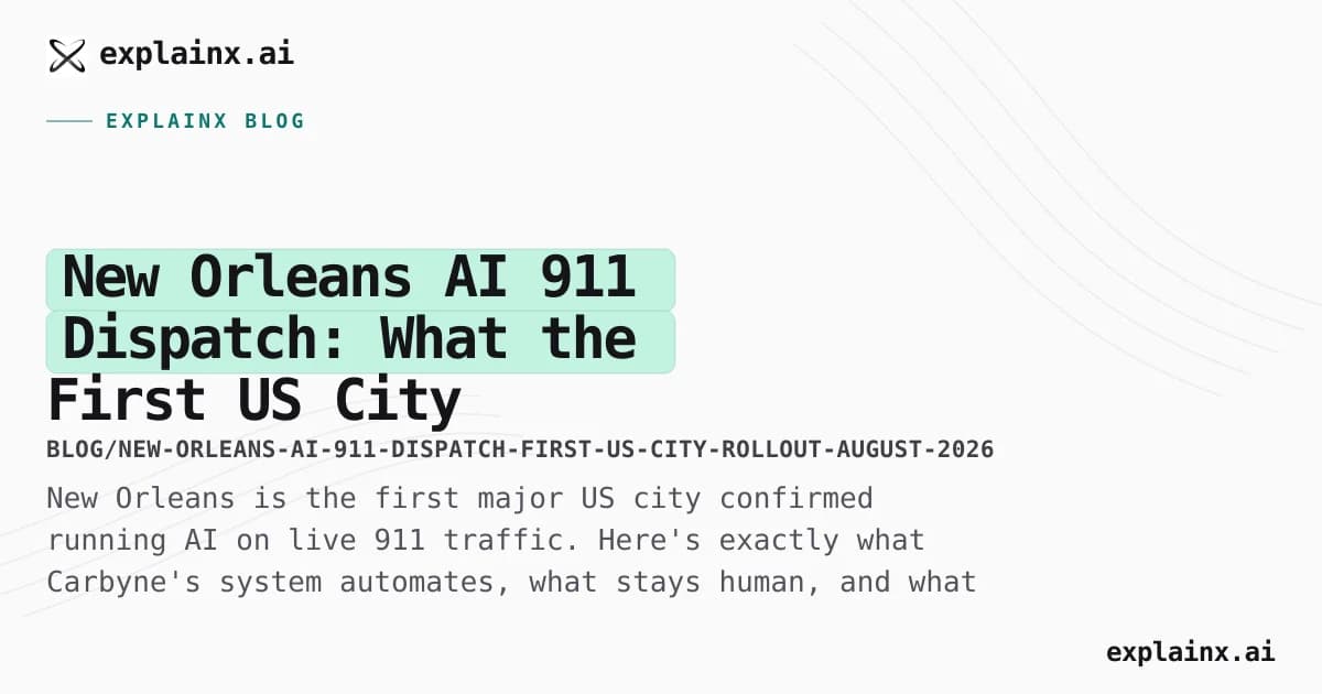 New Orleans AI 911 Dispatch: What the First US City Rollout Actually Does