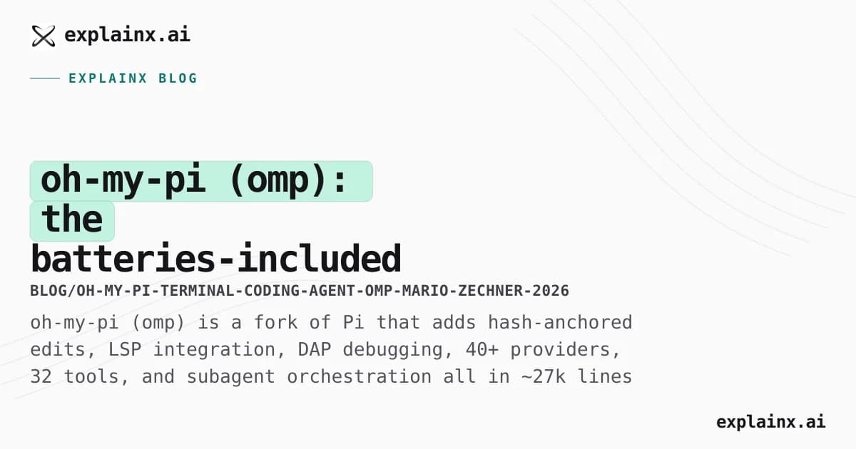 oh-my-pi (omp): the batteries-included terminal coding agent that gets edits right the first time