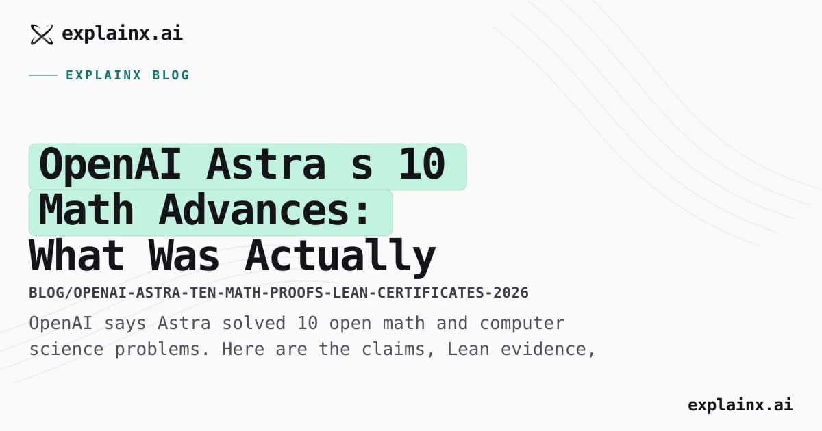 OpenAI Astra’s 10 Math Advances: What Was Actually Proved?