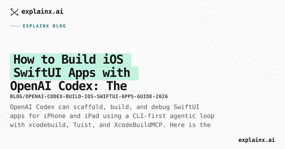 How to Build iOS SwiftUI Apps with OpenAI Codex: The Complete Agentic Workflow Guide (2026)