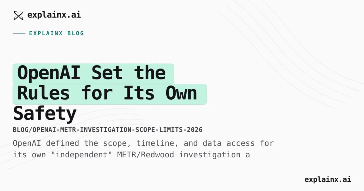 OpenAI Set the Rules for Its Own Safety Investigation, Critics Say
