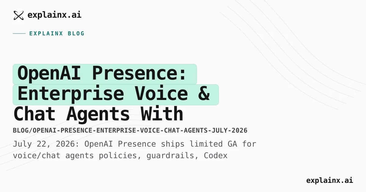 OpenAI Presence: Enterprise Voice & Chat Agents With FDEs Attached